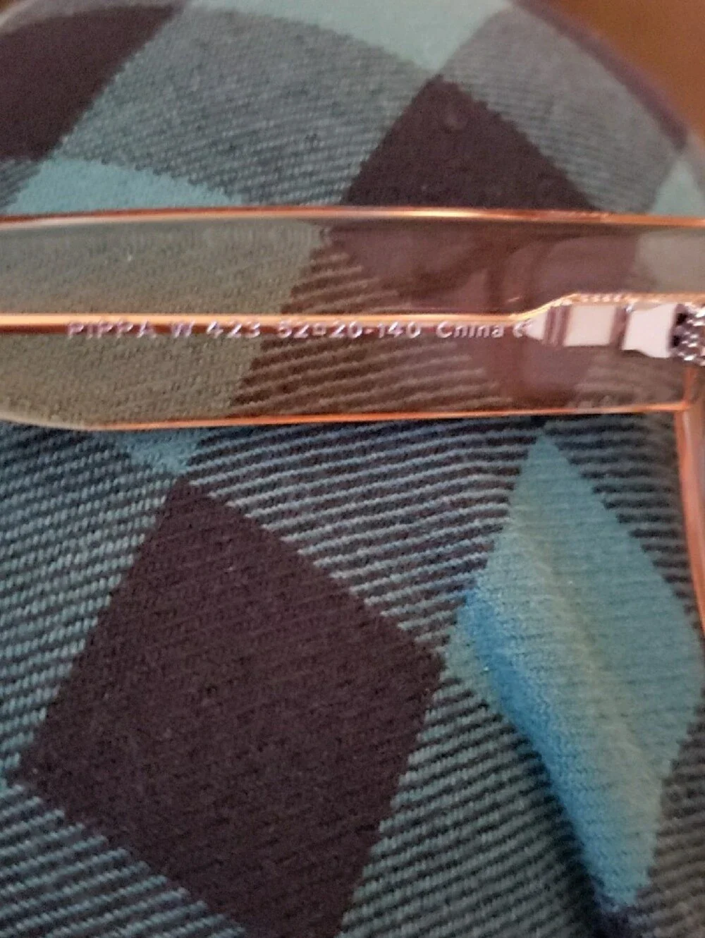 Warby Parker Rose Transparent Cat-Eye Glasses with Gold Accents